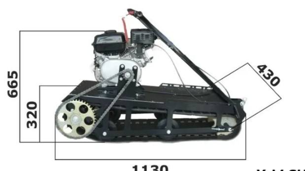 Мотобуксировщик XTREME-MOTORS "Конек-Горбунок" 6.5 л.с. в Череповце