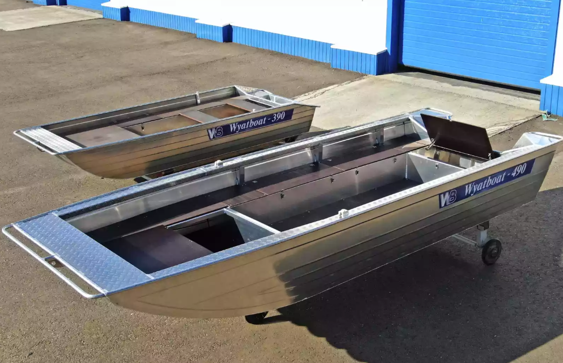 Алюминиевая лодка Wyatboat-490 Jonboat в Череповце
