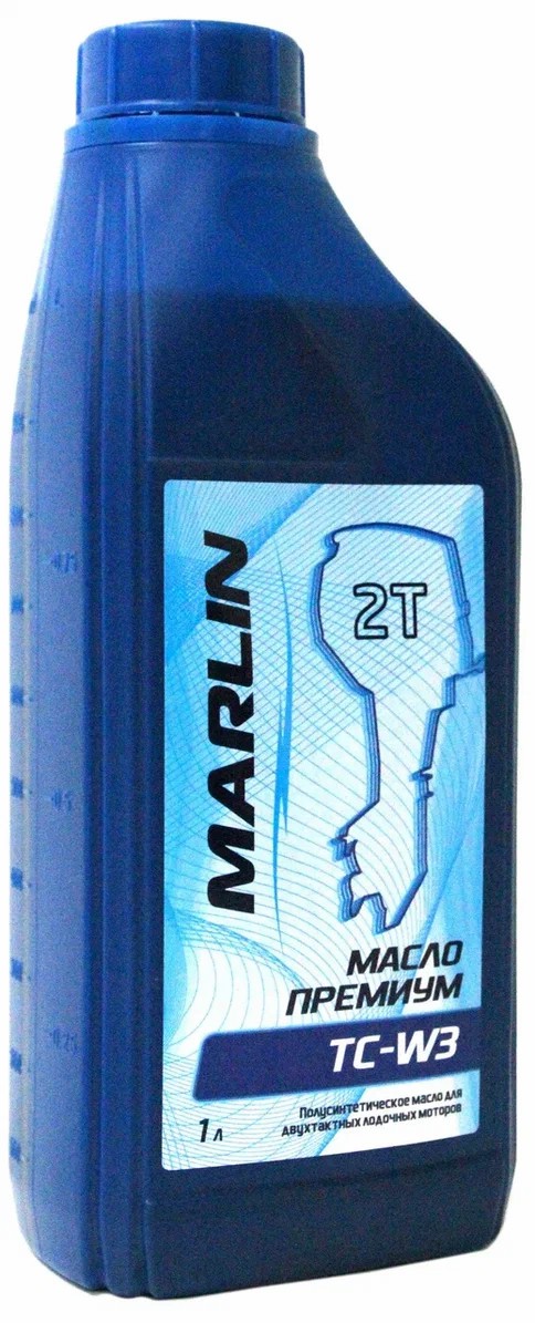 МАСЛО ПОЛУСИНТЕТИЧЕСКОЕ MARLIN ПРЕМИУМ 2Т, TC-W3, 1 ЛИТР в Череповце