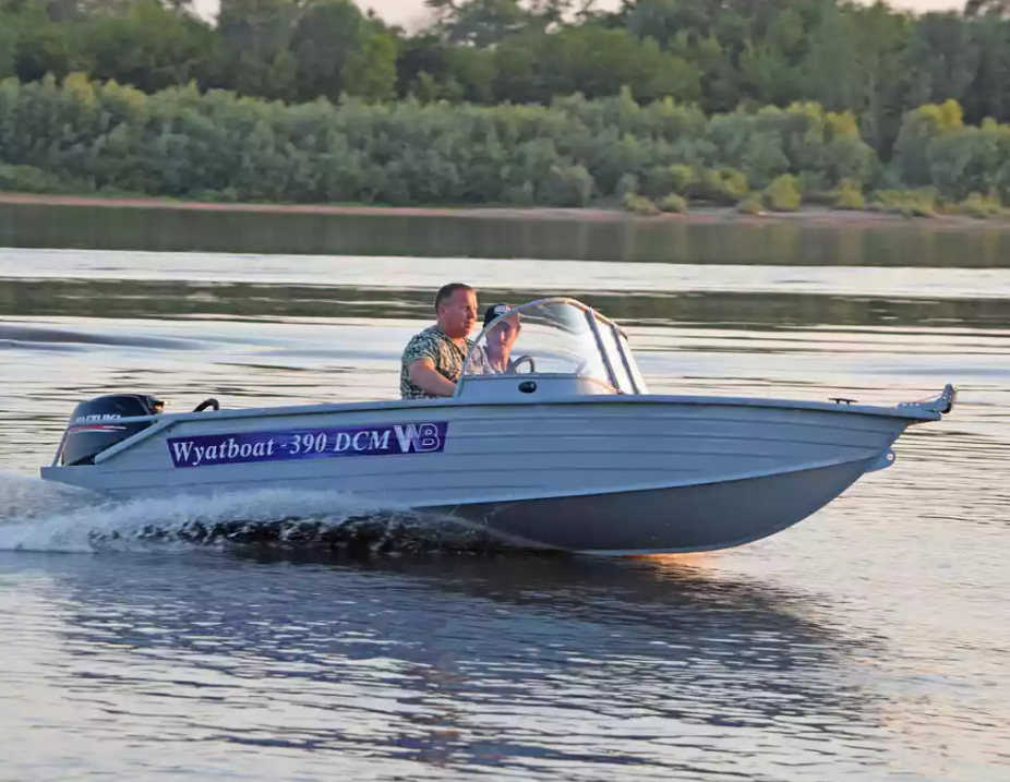 Алюминиевая лодка Wyatboat-390 DCM в Череповце