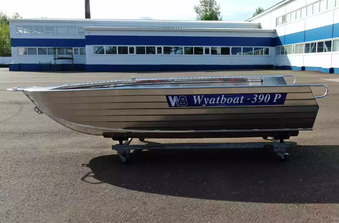 Алюминиевая лодка Wyatboat-390РМ увеличенный борт в Череповце