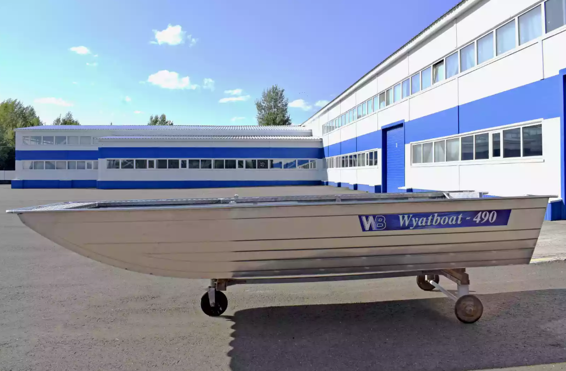 Алюминиевая лодка Wyatboat-490 Jonboat в Череповце
