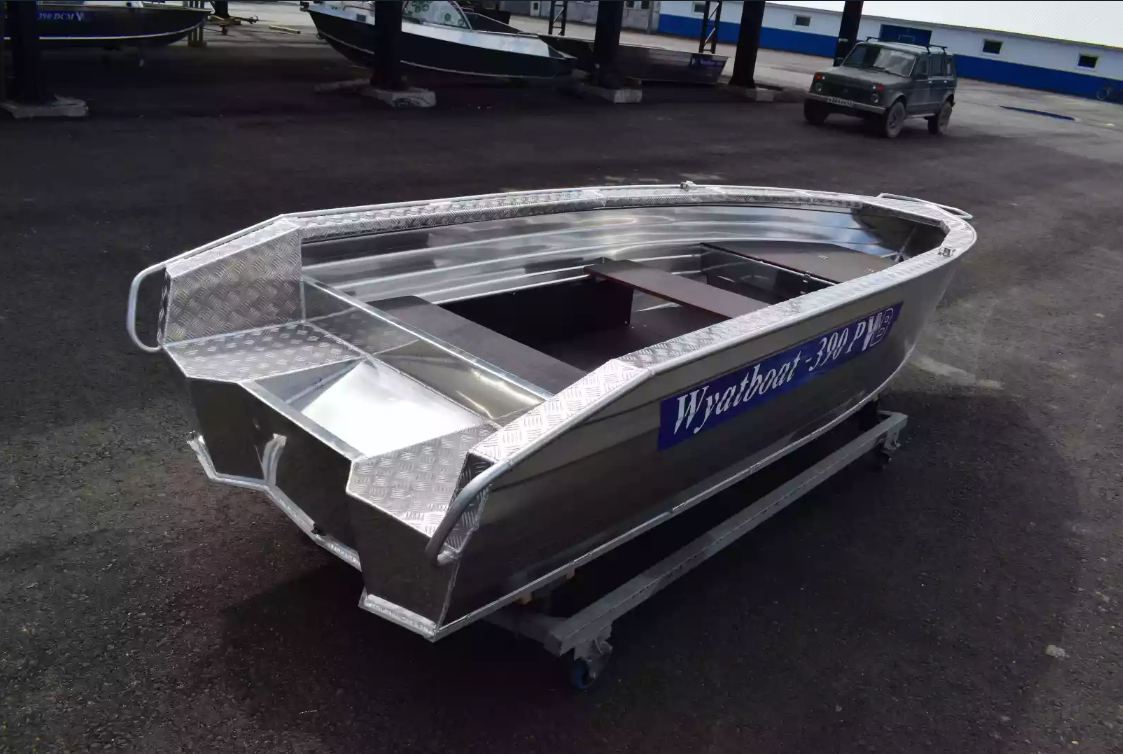 Алюминиевая лодка Wyatboat-390Р Увеличенный борт в Череповце