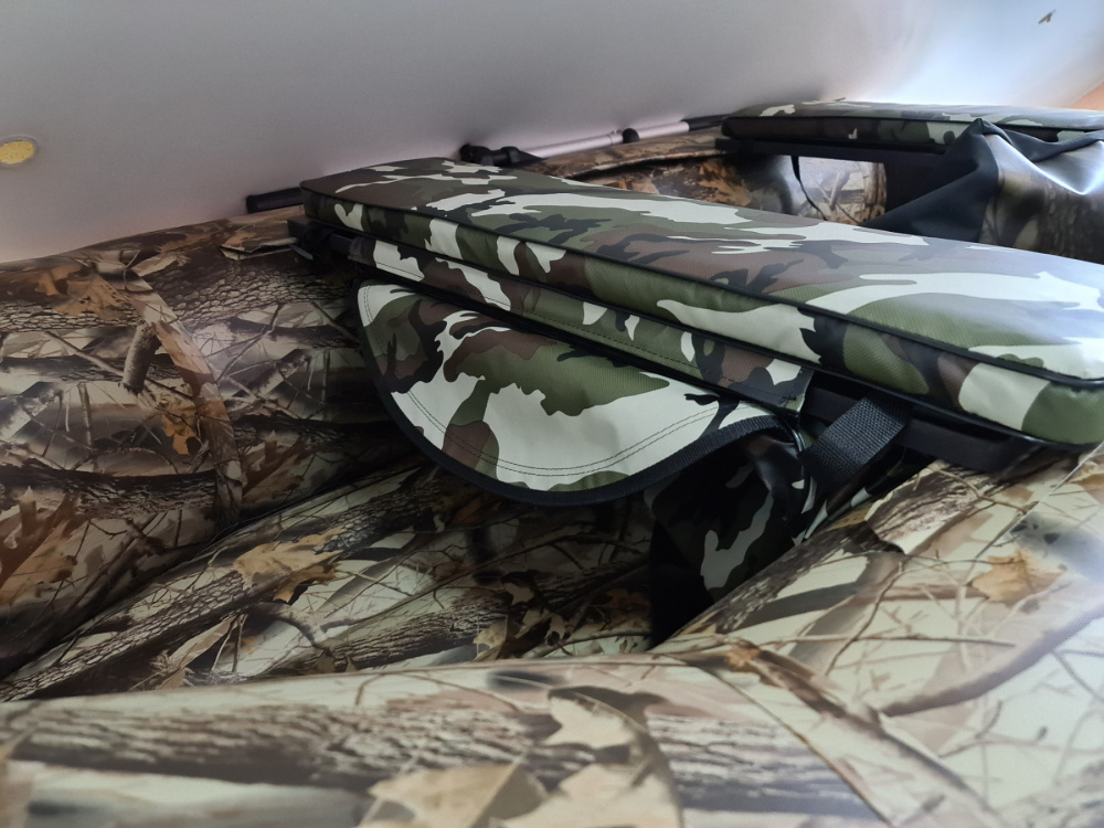 КОМПЛЕКТ МЯГКИХ НАКЛАДОК С СУМКОЙ ДЛЯ ЛОДОК 80Х20 КАМУФЛЯЖ в Череповце