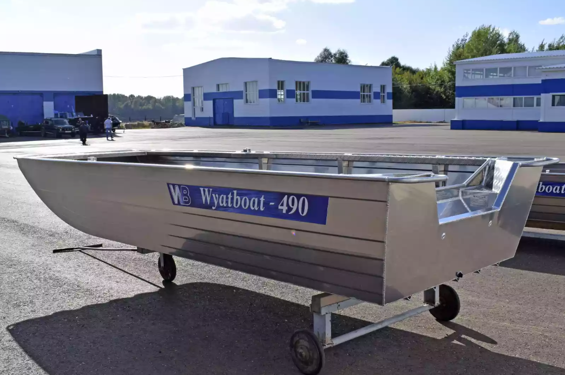 Алюминиевая лодка Wyatboat-490 Jonboat в Череповце