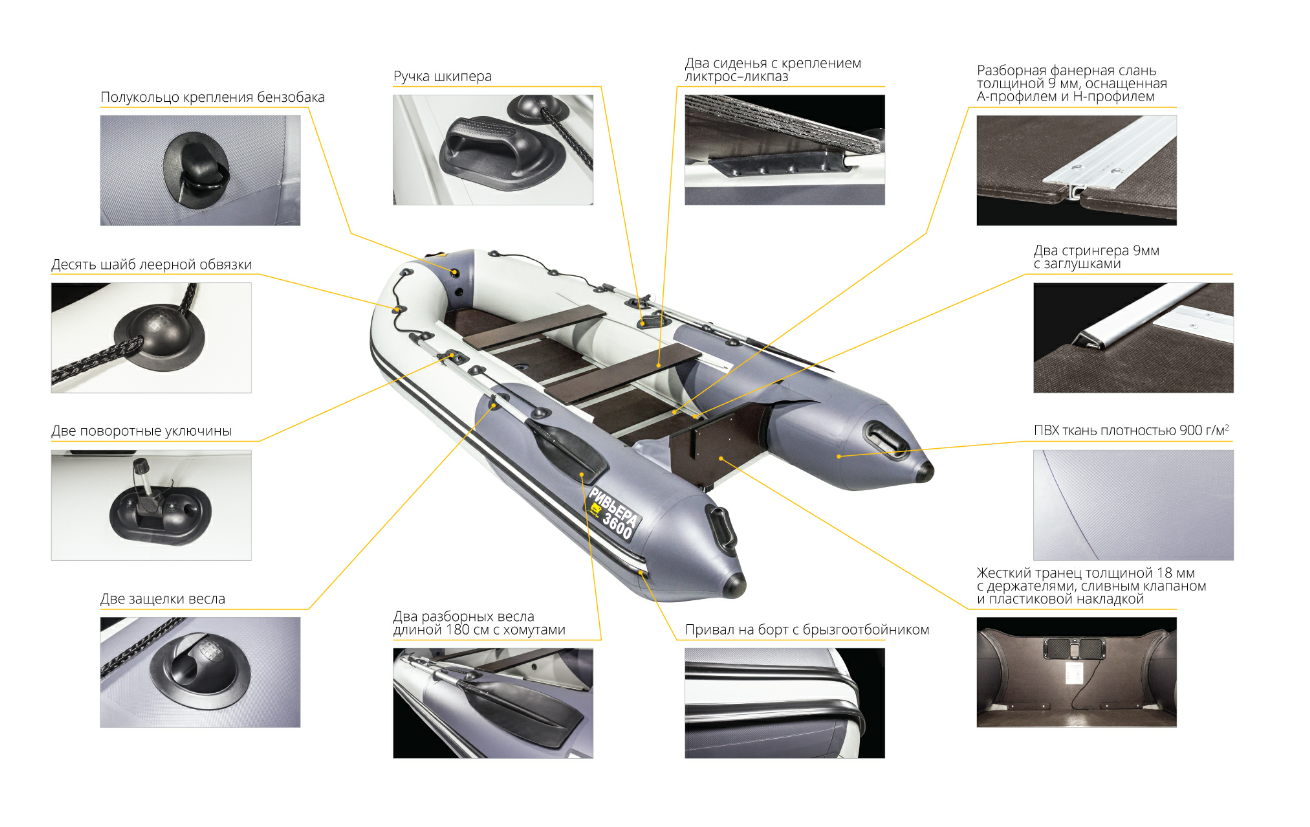 Лодка Ривьера Компакт 3600 СК в Череповце