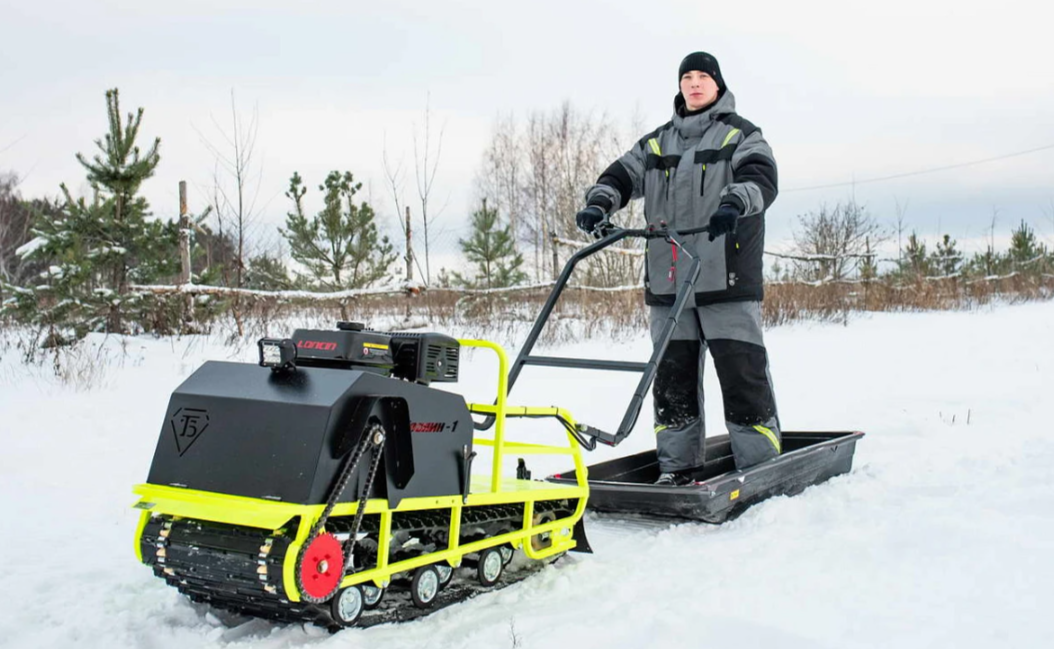 Мотобуксировщик Бурлак ХОЗЯИН-1 (капот ткань) в Череповце