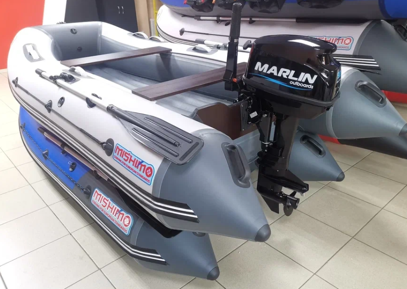 КОМПЛЕКТ ЛОДКА MISHIMO LITE 350 + МОТОР 9,8 Л.С. в Череповце