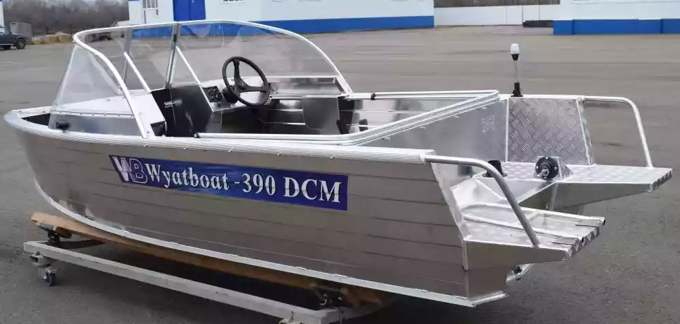 Алюминиевая лодка Wyatboat-390 DCM Увеличенный борт в Череповце