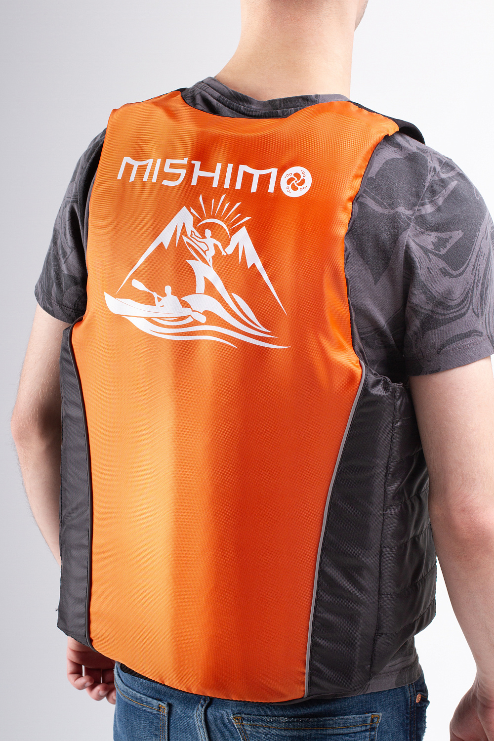 Жилет спасательный MISHIMO PRO Премиум качества Черно-оранжевый в Череповце